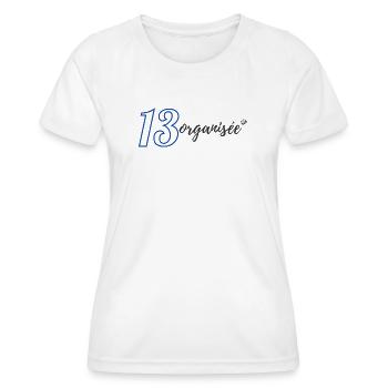 13 organized - Women's Functional T-Shirt - white - Front - AI Model Female 172 dark (172cm)