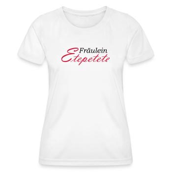 Miss Etepetete lettering - Women's Functional T-Shirt - white - Front - AI Model Female 172 dark (172cm)