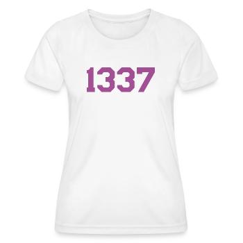 1337 Pink - Women's Functional T-Shirt - white - Front - AI Model Female 172 dark (172cm)