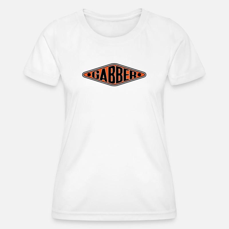 Gabber Shirt - Hardcore Techno Rave Vibes - Women's Functional T-Shirt - white
