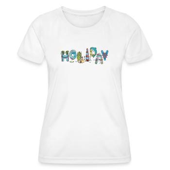 Vacances - T-shirt sport Femme - blanc - Devant - AI Model Female 172 dark (172cm)