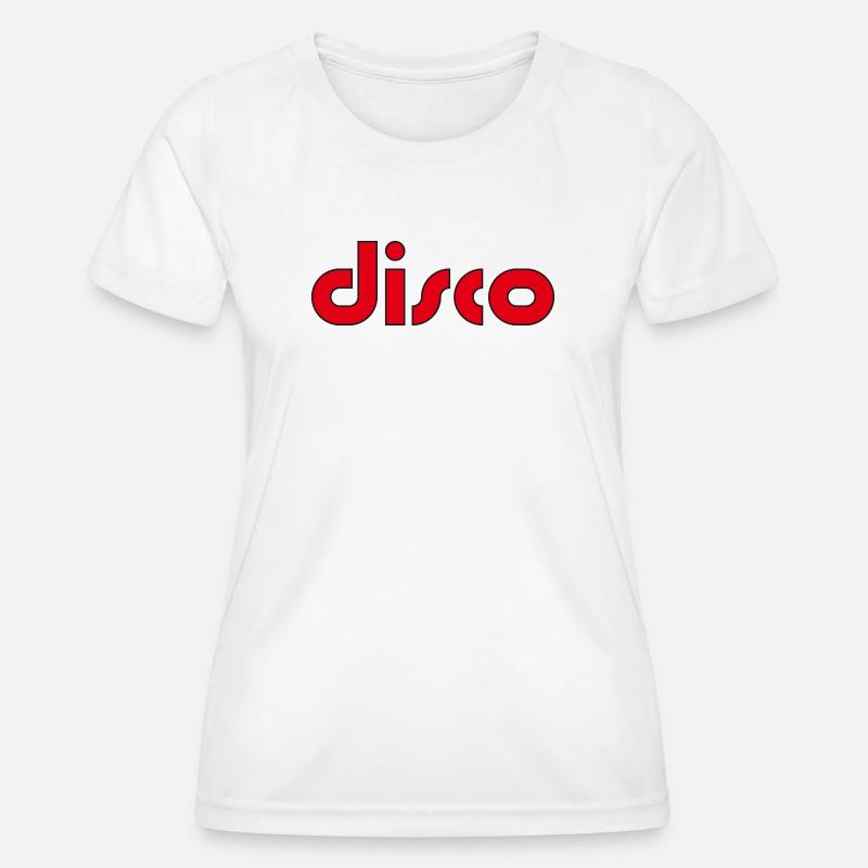 Disco Retro 80s - Women's Functional T-Shirt - white