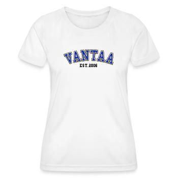 Vantaa gegründet 2006 - Frauen Funktions-T-Shirt - Weiß - Vorne - AI Model Female 172 dark (172cm)