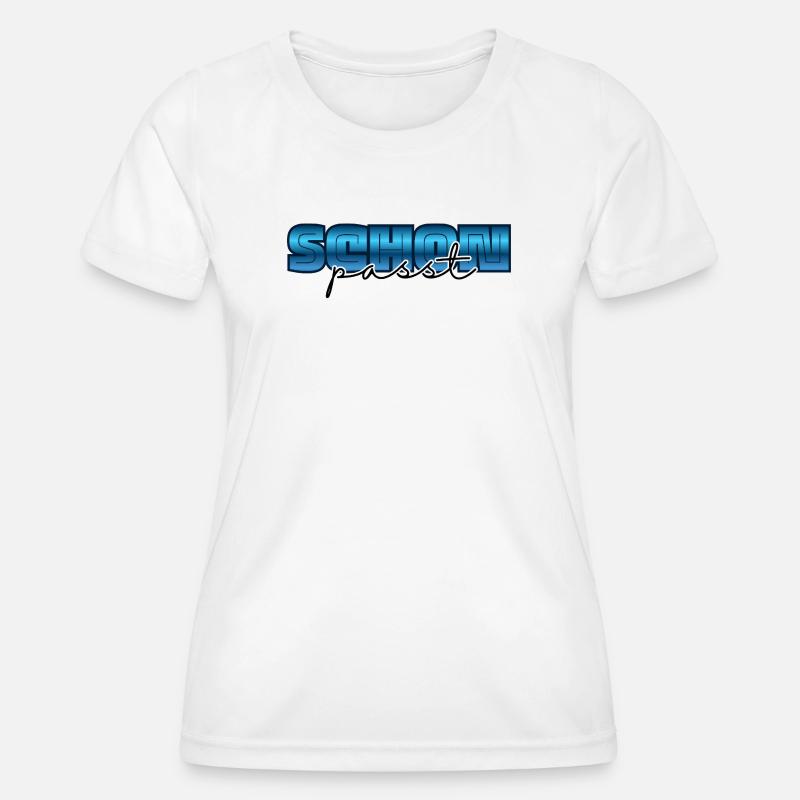 It's okay, all right - Women's Functional T-Shirt - white