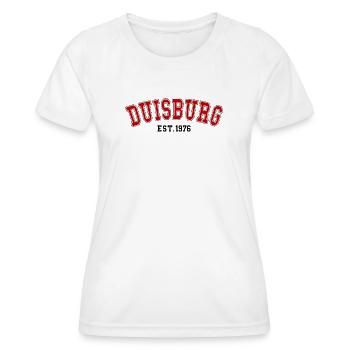 Düisbourg Fondée en 1976 - T-shirt sport Femme - blanc - Devant - AI Model Female 172 dark (172cm)