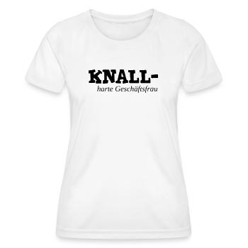 badass businesswoman - Women's Functional T-Shirt - white - Front - AI Model Female 172 dark (172cm)