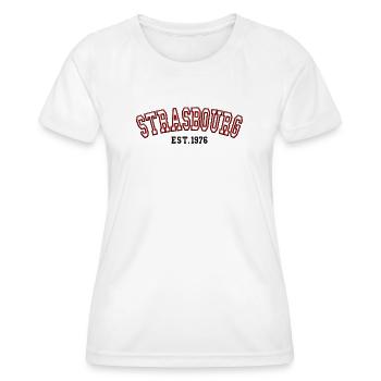 Strasbourg Est. 1976 - Women's Functional T-Shirt - white - Front - AI Model Female 172 dark (172cm)