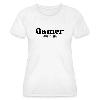 Contrôleur VS PC - T-shirt sport Femme - blanc - Devant - AI Model Female 172 dark (172cm)
