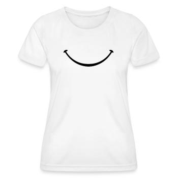 lächeln - Frauen Funktions-T-Shirt - Weiß - Vorne - AI Model Female 172 dark (172cm)