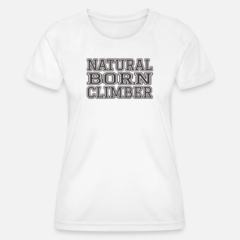Natural Born Climber - Women's Functional T-Shirt - white