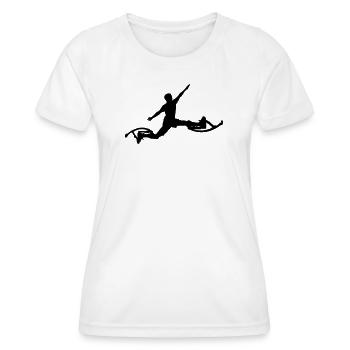 Jump - Women's Functional T-Shirt - white - Front - AI Model Female 172 dark (172cm)