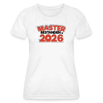 Master 2026 Master Doctorat Diplôme - T-shirt sport Femme - blanc - Devant - AI Model Female 172 dark (172cm)