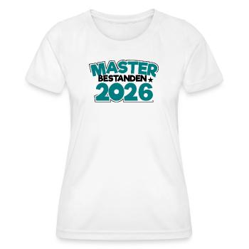 Master 2026 Diplôme - T-shirt sport Femme - blanc - Devant - AI Model Female 172 dark (172cm)
