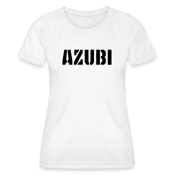 Azubi Tshirt - Frauen Funktions-T-Shirt - Weiß - Vorne - AI Model Female 172 dark (172cm)