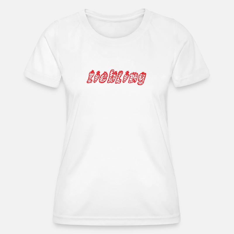 Favorite Exotic Fruit Pattern Print - Women's Functional T-Shirt - white