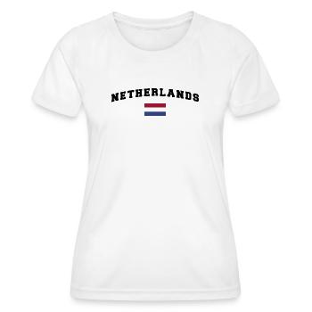 Holland Shirt - Frauen Funktions-T-Shirt - Weiß - Vorne - AI Model Female 172 dark (172cm)