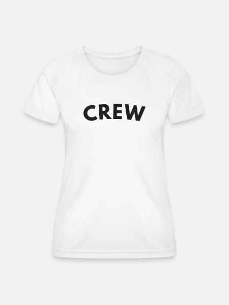 Crew - Frauen Funktions-T-Shirt - Weiß