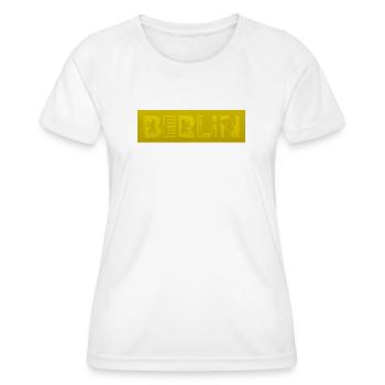Berlin Brandenburg Gate Nefertiti TV Tower - Women's Functional T-Shirt - white - Front - AI Model Female 172 dark (172cm)
