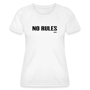 no rules - Women's Functional T-Shirt - white - Front - AI Model Female 172 dark (172cm)