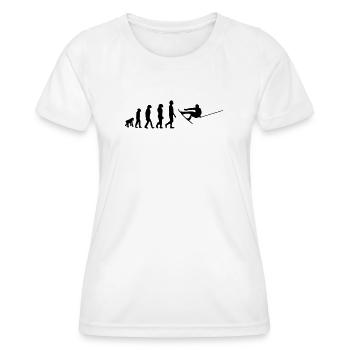 Wakeboard,Shred,Wakeboarder,Wakeboarding,Wake - Frauen Funktions-T-Shirt - Weiß - Vorne - AI Model Female 172 dark (172cm)