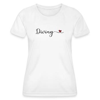 Dive - Women's Functional T-Shirt - white - Front - AI Model Female 172 dark (172cm)