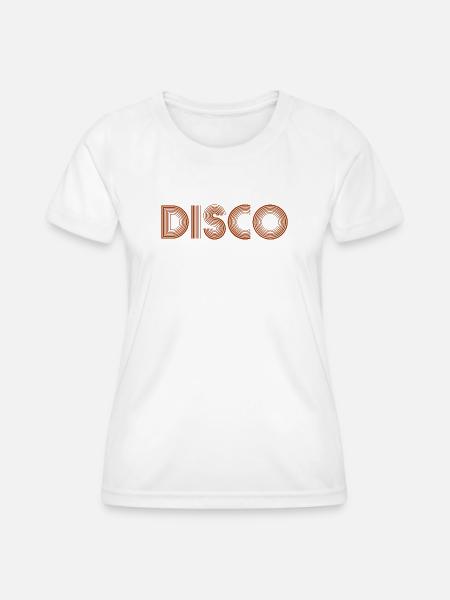 DISCO Tanzen Discokugel - Frauen Funktions-T-Shirt - Weiß