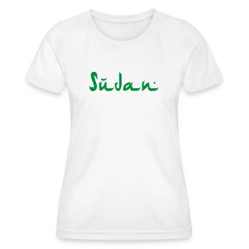 Soudan - T-shirt sport Femme - blanc - Devant - AI Model Female 172 dark (172cm)