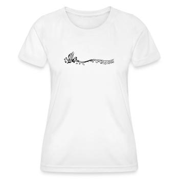 Musique - T-shirt sport Femme - blanc - Devant - AI Model Female 172 dark (172cm)