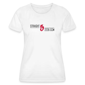 Hétéro cinq - T-shirt sport Femme - blanc - Devant - AI Model Female 172 dark (172cm)
