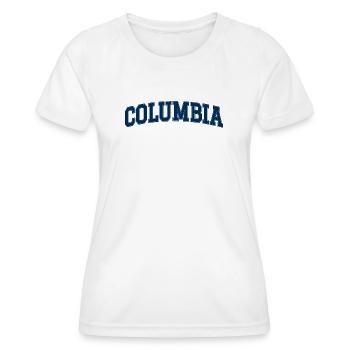 Columbia Hochschulbogen - Frauen Funktions-T-Shirt - Weiß - Vorne - AI Model Female 172 dark (172cm)