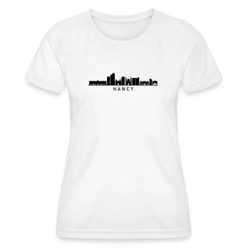 Skyline Nancy - Frauen Funktions-T-Shirt - Weiß - Vorne - AI Model Female 172 dark (172cm)