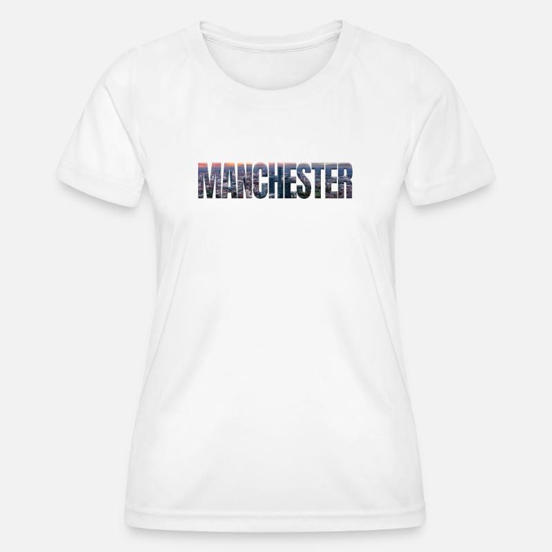 Manchester Skyline - Women's Functional T-Shirt - white