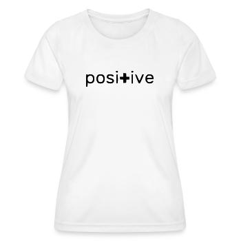 Positif - T-shirt sport Femme - blanc - Devant - AI Model Female 172 dark (172cm)