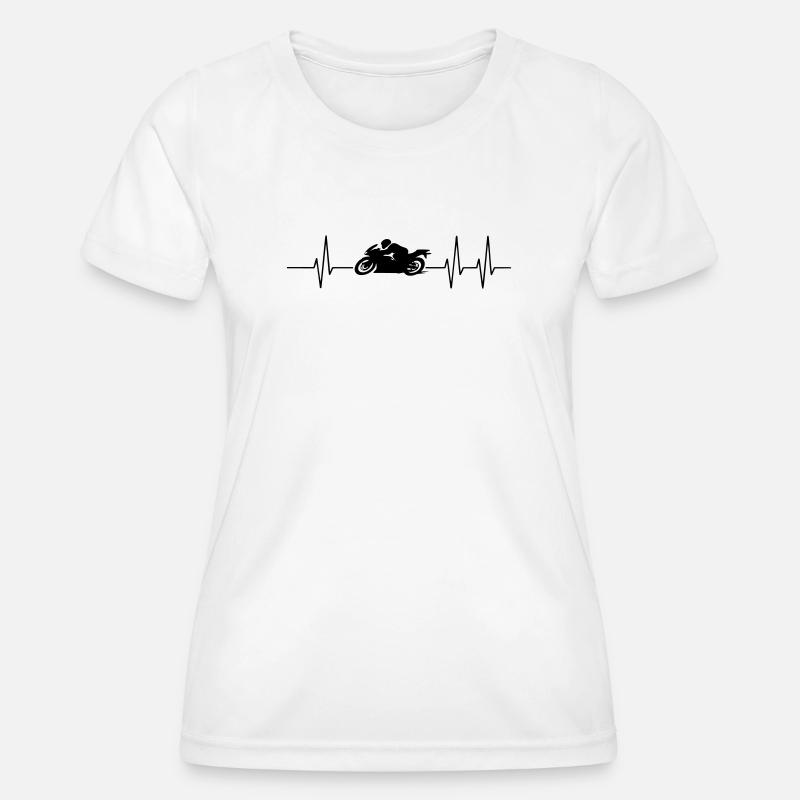motorcycle - Women's Functional T-Shirt - white
