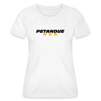 Petanque - T-shirt sport Femme - blanc - Devant - AI Model Female 172 dark (172cm)