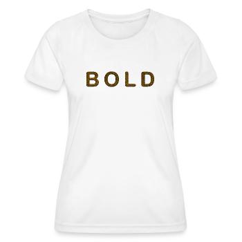 Peinture abstraite artistique avec texture - T-shirt sport Femme - blanc - Devant - AI Model Female 172 dark (172cm)