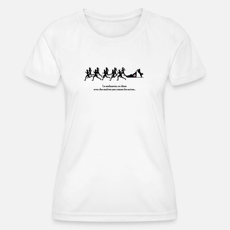 Malamute power - Women's Functional T-Shirt - white