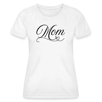 Mom - T-shirt sport Femme - blanc - Devant - AI Model Female 172 dark (172cm)