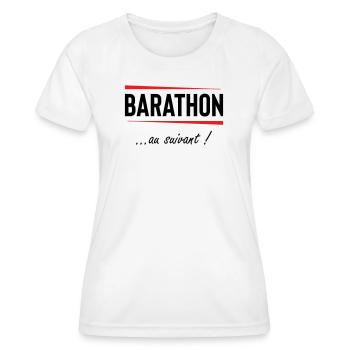 Barathon zum nächsten! Alkohol - Frauen Funktions-T-Shirt - Weiß - Vorne - AI Model Female 172 dark (172cm)