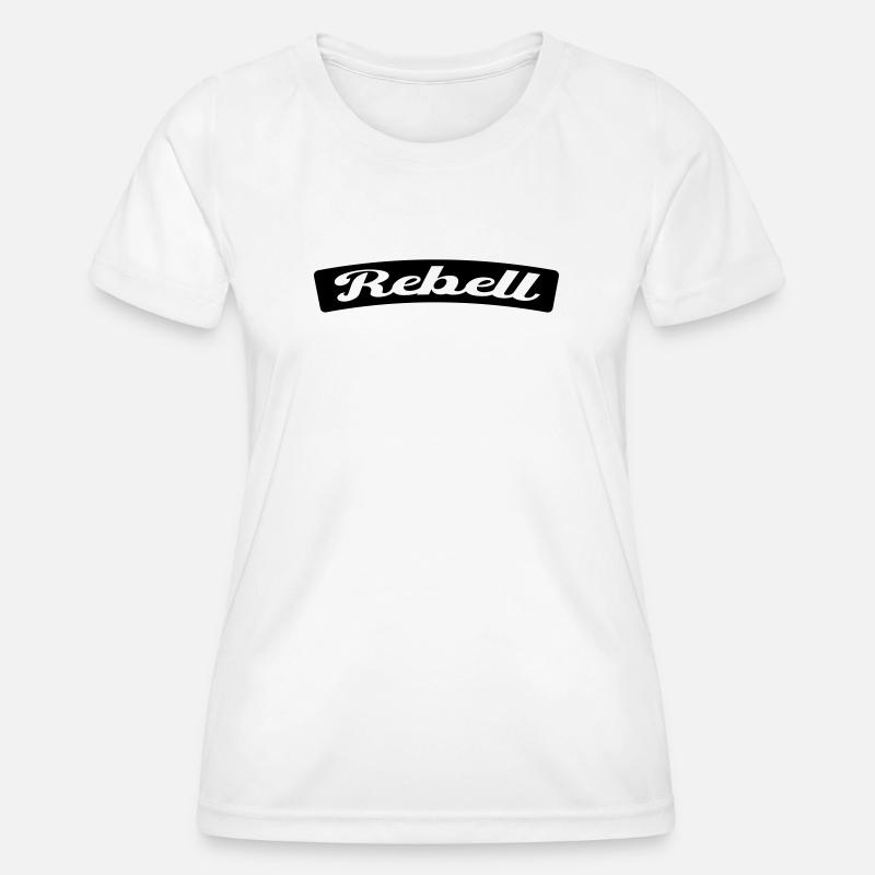 rebel - Women's Functional T-Shirt - white