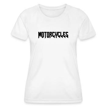 Motos Chopper Custom bike - T-shirt sport Femme - blanc - Devant - AI Model Female 172 dark (172cm)