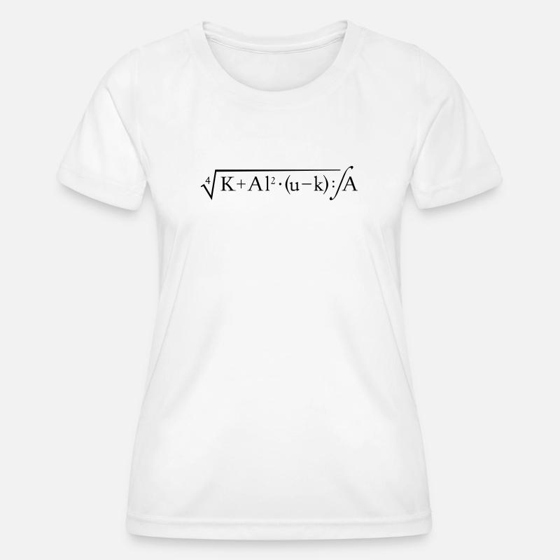 KALUKA formula (diminutive for SuperKlug) - Women's Functional T-Shirt - white