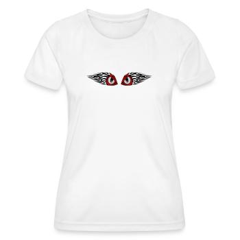 tribal eyes - Frauen Funktions-T-Shirt - Weiß - Vorne - AI Model Female 172 dark (172cm)