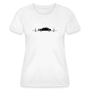 Submarine Heartbeat - Women's Functional T-Shirt - white - Front - AI Model Female 172 dark (172cm)