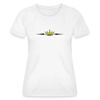 Élément de la couronne - T-shirt sport Femme - blanc - Devant - AI Model Female 172 dark (172cm)