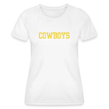 Cowboys - Women's Functional T-Shirt - white - Front - AI Model Female 172 dark (172cm)