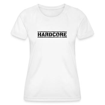 Hardcore - Frauen Funktions-T-Shirt - Weiß - Vorne - AI Model Female 172 dark (172cm)