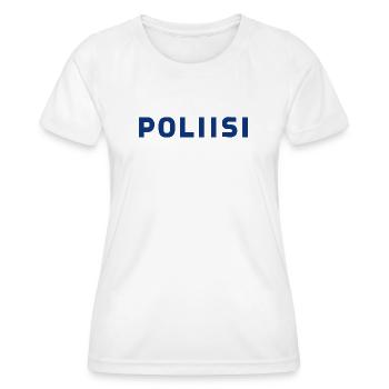police - T-shirt sport Femme - blanc - Devant - AI Model Female 172 dark (172cm)