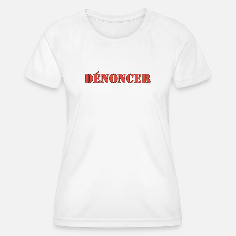 DENOUNCE - Women's Functional T-Shirt - white