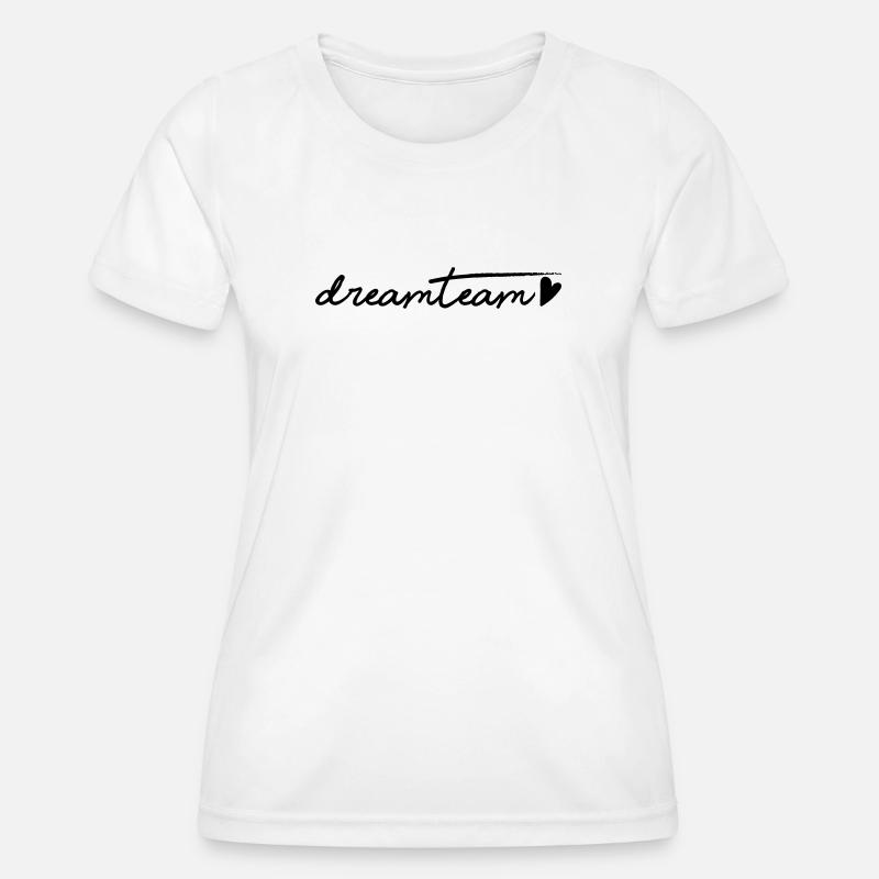 Black Heart Dream Team - Women's Functional T-Shirt - white